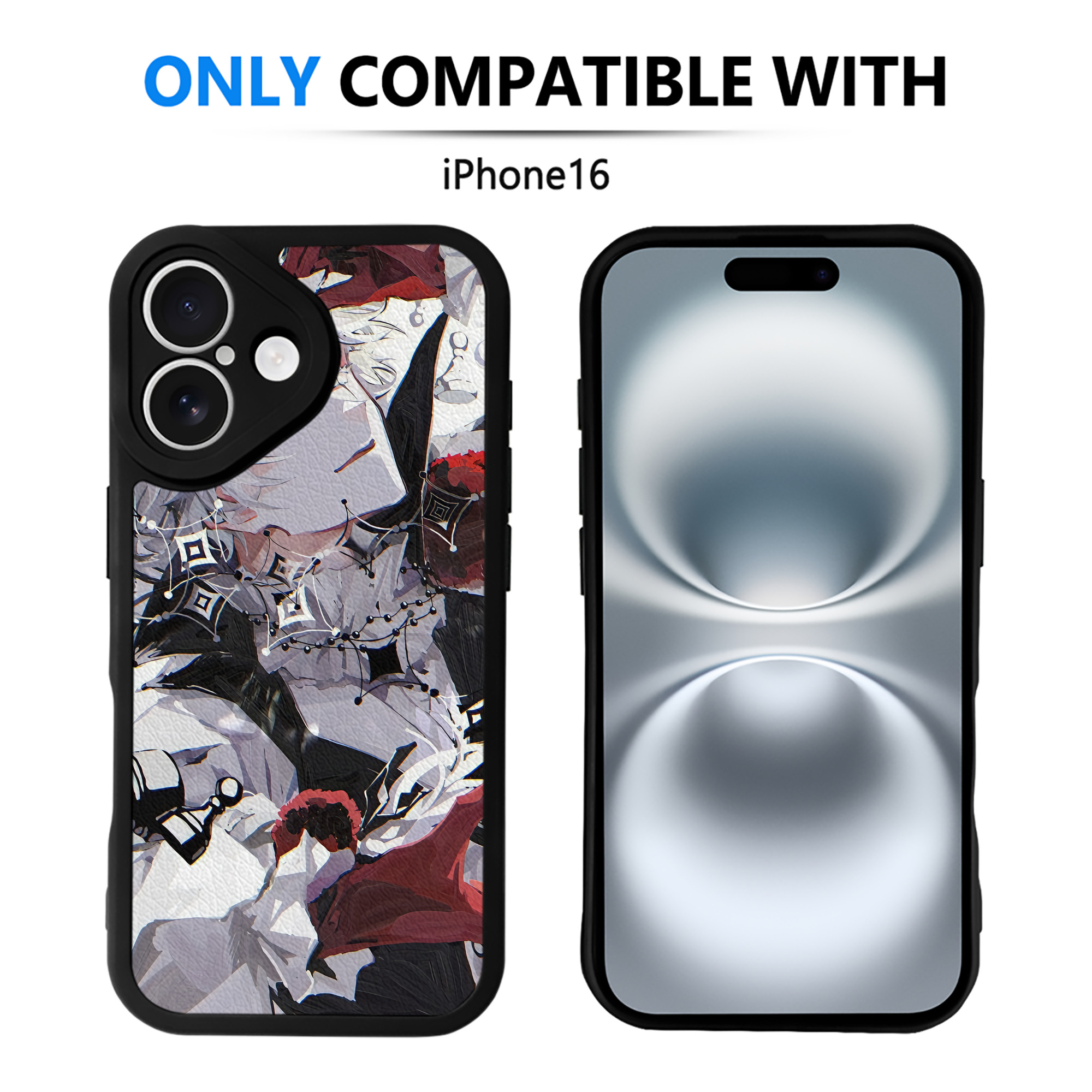 （画像用） 文豪ストレイドッグス Bungo Stray Dogs 【iPhone 16シリーズ対応】シリコンスマホケース（レザー調） 材質：シリコン